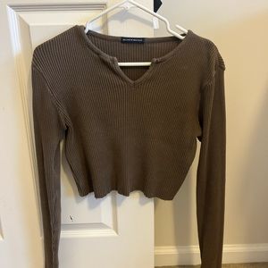 Brandy Melville brown crop top